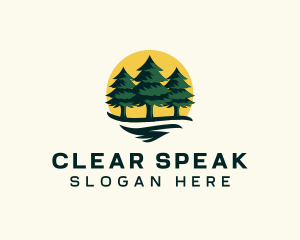 Pine Tree Forest logo design