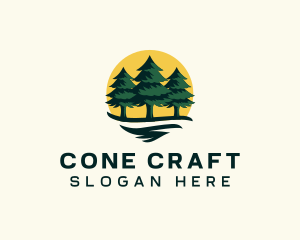 Pine Tree Forest logo design