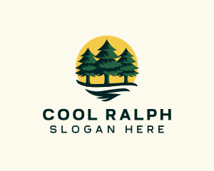 Pine Tree Forest logo design