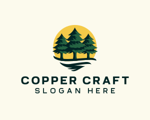 Pine Tree Forest logo design