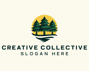 Pine Tree Forest logo design