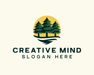 Pine Tree Forest logo design