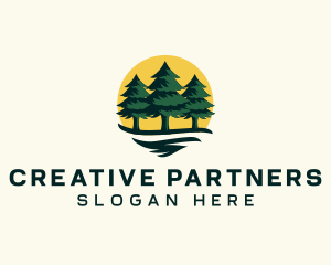 Pine Tree Forest logo design