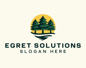 Pine Tree Forest logo design