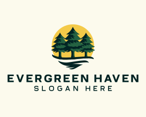 Pine Tree Forest logo design