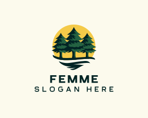 Pine Tree Forest logo design