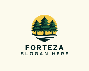 Pine Tree Forest logo design