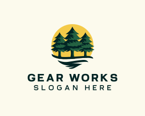 Pine Tree Forest logo design