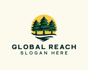 Pine Tree Forest logo design