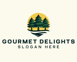 Pine Tree Forest logo design