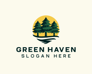 Forest - Pine Tree Forest logo design