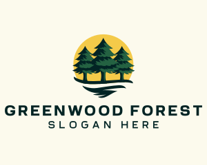 Forestry - Pine Tree Forest logo design