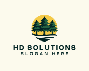 Pine Tree Forest logo design