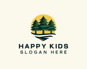 Pine Tree Forest logo design