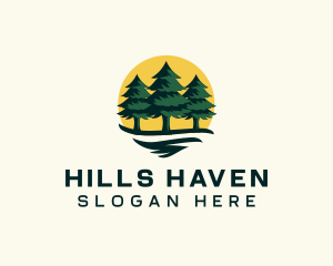 Pine Tree Forest logo design