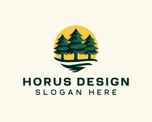 Pine Tree Forest logo design