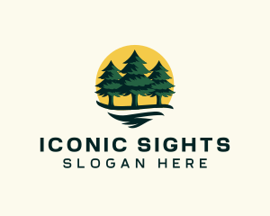 Pine Tree Forest logo design