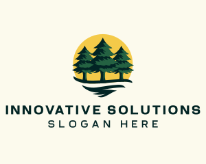 Pine Tree Forest logo design