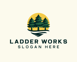 Pine Tree Forest logo design