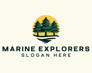 Pine Tree Forest logo design