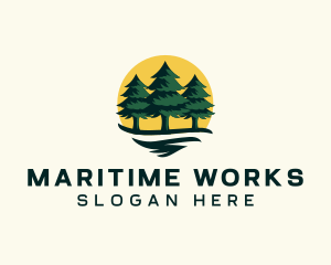 Pine Tree Forest logo design