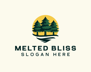 Pine Tree Forest logo design