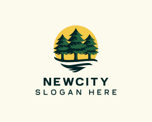 Pine Tree Forest logo design