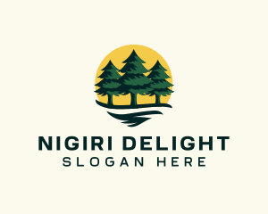 Pine Tree Forest logo design