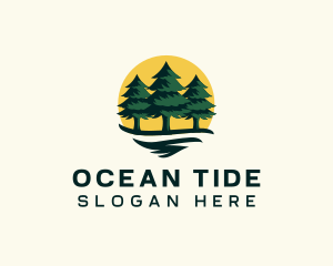 Pine Tree Forest logo design