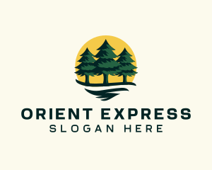 Pine Tree Forest logo design