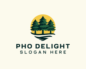 Pine Tree Forest logo design