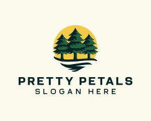 Pine Tree Forest logo design