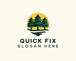 Pine Tree Forest logo design