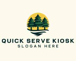 Pine Tree Forest logo design