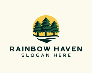 Pine Tree Forest logo design