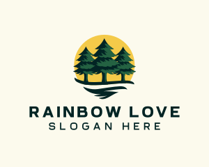 Pine Tree Forest logo design