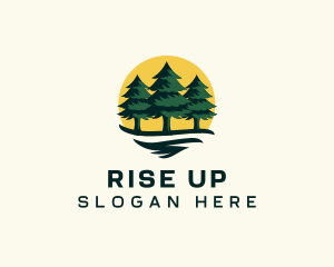 Pine Tree Forest logo design