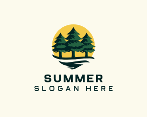 Pine Tree Forest logo design