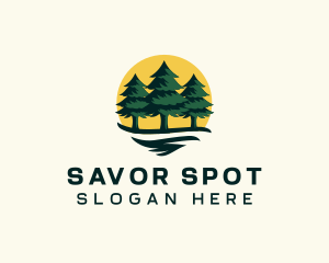 Pine Tree Forest logo design