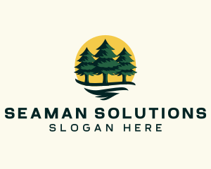 Pine Tree Forest logo design