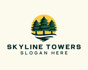 Pine Tree Forest logo design