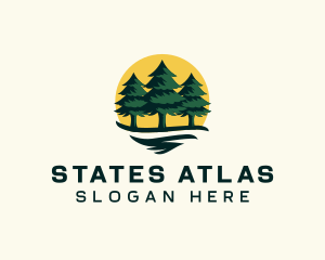 Pine Tree Forest logo design