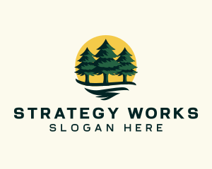 Pine Tree Forest logo design