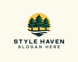 Pine Tree Forest logo design