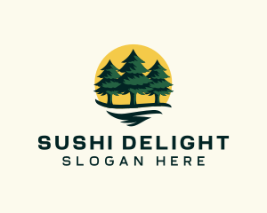 Pine Tree Forest logo design