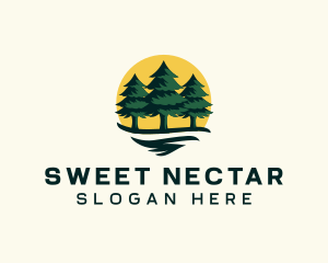 Pine Tree Forest logo design