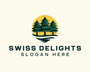 Pine Tree Forest logo design