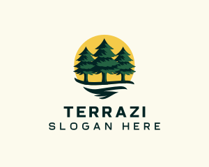 Pine Tree Forest logo design