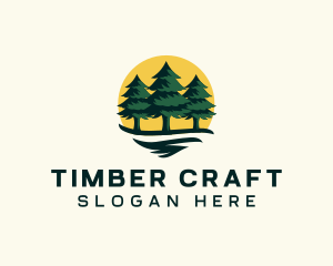 Pine Tree Forest logo design