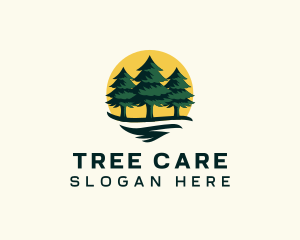 Pine Tree Forest logo design